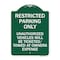 Signmission Restricted Parking Only Unauthorized Vehicles Will Be Ticketed Towed Owners Expense, GW-1824-22977 A-DES-GW-1824-22977 - alternate 1